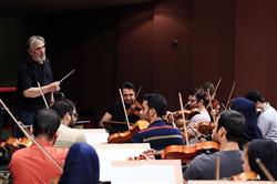 گزارش تصویری از تمرین ارکستر ملی